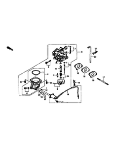 Gxv620k1 Carburetor Diagram and Parts List for M48-HN 53AB5E6V750-20-HP Cub Cadet Lawn Tractor